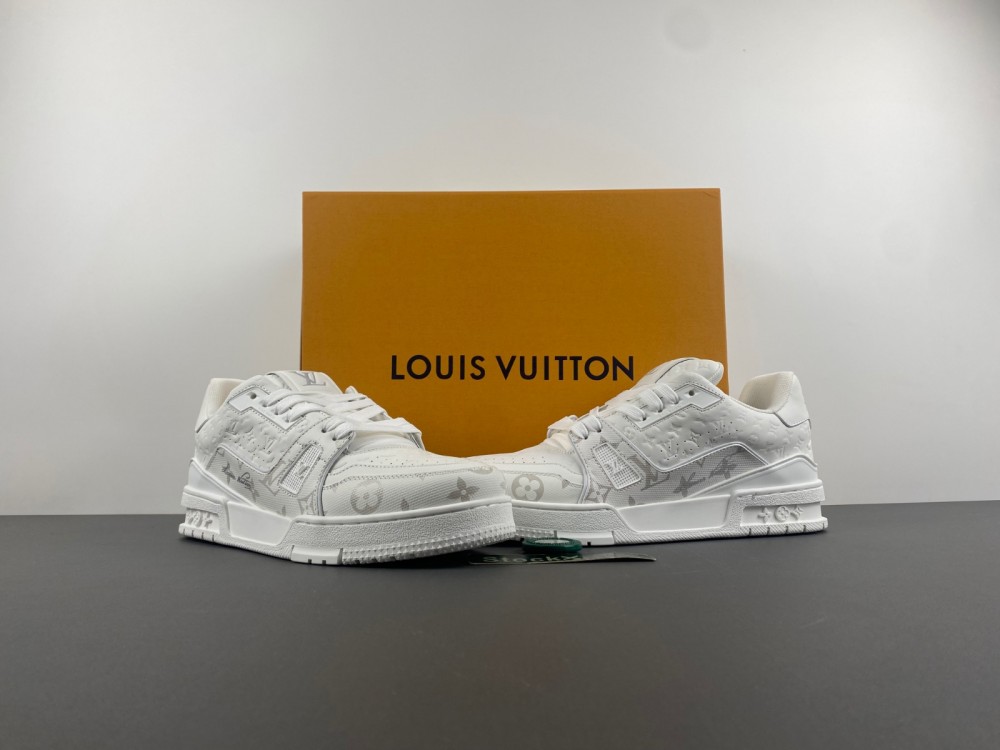 The Timeless Elegance: Louis Vuitton LV Trainer All White