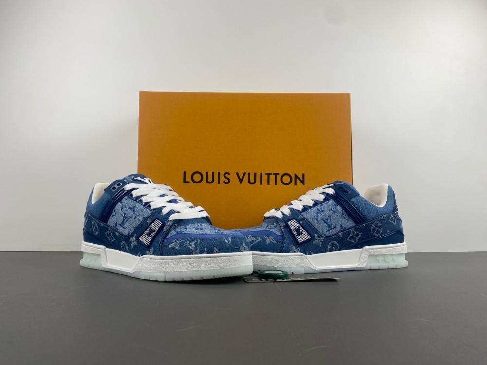 Elegance in Motion: Louis Vuitton LV Trainer Blue White