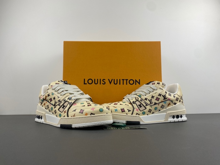 The Allure of Louis Vuitton LV Trainer Sneaker in Beige