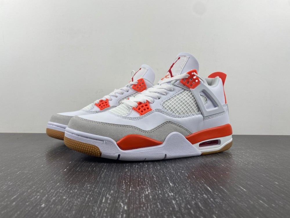 Nike SB x Air Jordan 4 White Orange DR5415-108