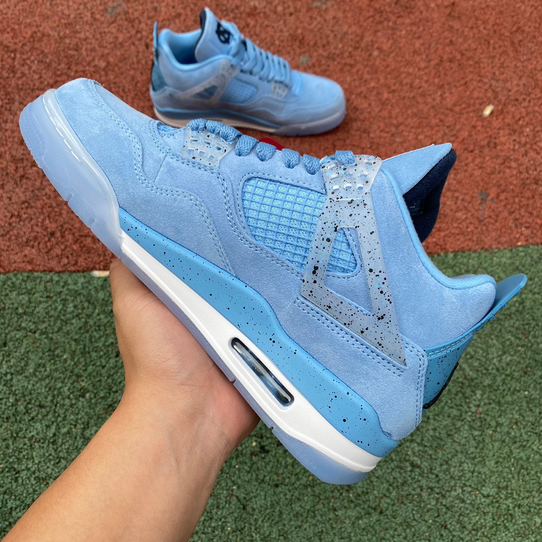 AIR JORDAN 4 RETRO UNIVERSITY BLUE-COOL GREY-BLACK  AJ4-HO12MNJDLS247